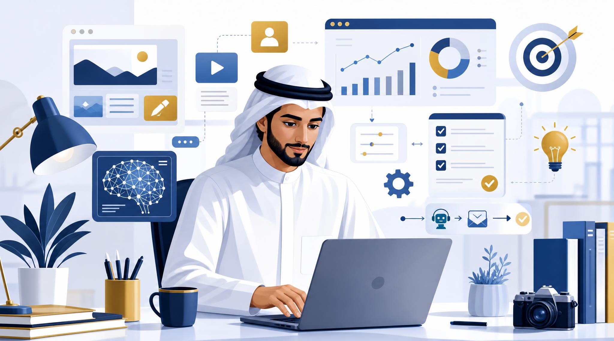 كيف تستخدم الذكاء الاصطناعي لزيادة إنتاجيتك في العمل عبر الإنترنت؟